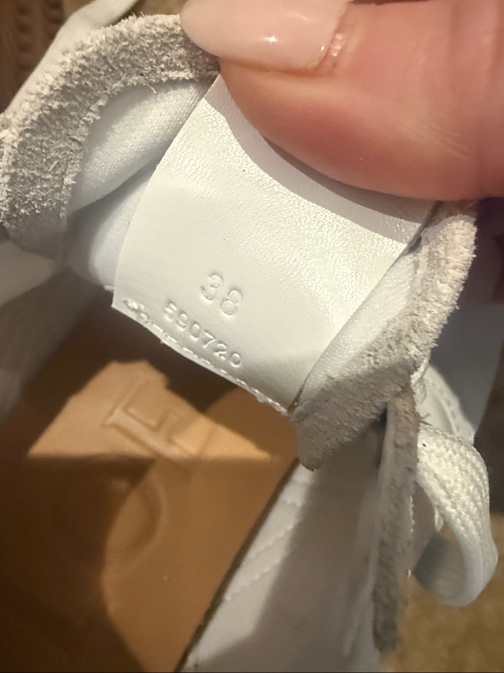 Loewe White Sneakers with Gum Toe Accent - Picture 6 of 7